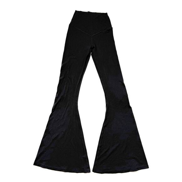 Aerie Offline Real Me Super Flare Hi Rise Leggings Black, Size S (Fits XXS/XS) - Picture 1 of 4